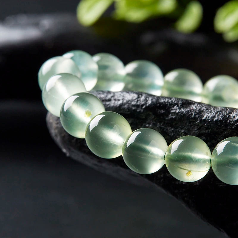 Natural Green Grape Stone Beads Bracelet  Gift